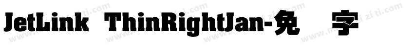 JetLink ThinRightJan字体转换